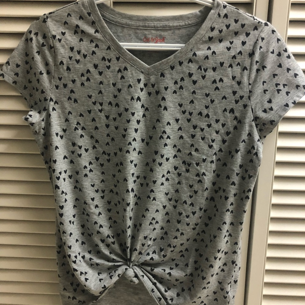 Cat & Jack Girls Heart Top